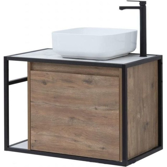 Тумба подвесная со столешницей Aquanet Nova Lite Loft 75 см 261653, дуб рошелье R - 6 Тумба подвесная со столешницей Aquanet Nova Lite Loft 75 см 261653, дуб рошелье R фото 6