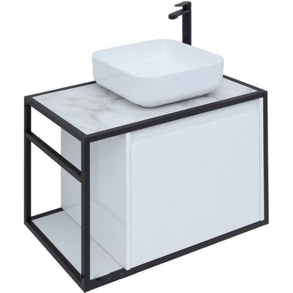 Тумба подвесная со столешницей Aquanet Nova Lite Loft 75 см 261649, белый R фото 4