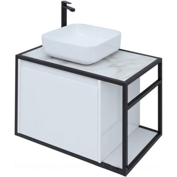 Тумба подвесная со столешницей Aquanet Nova Lite Loft 75 см 261650, белый L фото 4