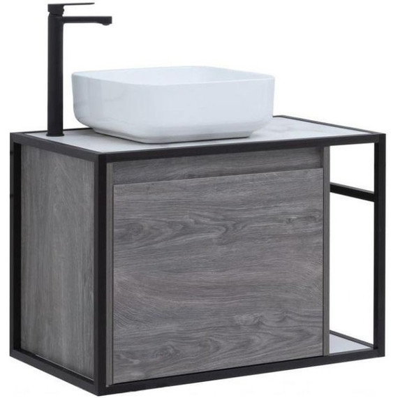 Тумба подвесная со столешницей Aquanet Nova Lite Loft 75 см 261654, дуб рошелье L - 6 Тумба подвесная со столешницей Aquanet Nova Lite Loft 75 см 261654, дуб рошелье L фото 6