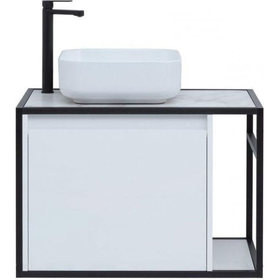 Тумба подвесная со столешницей Aquanet Nova Lite Loft 75 см 261650, белый L фото 7