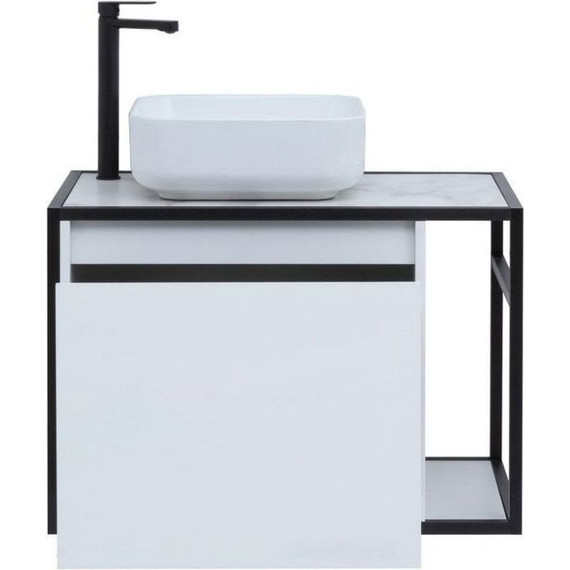 Тумба подвесная со столешницей Aquanet Nova Lite Loft 75 см 261650, белый L фото 8