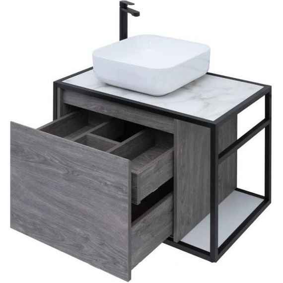 Тумба подвесная со столешницей Aquanet Nova Lite Loft 75 см 261654, дуб рошелье L - 8 Тумба подвесная со столешницей Aquanet Nova Lite Loft 75 см 261654, дуб рошелье L фото 8