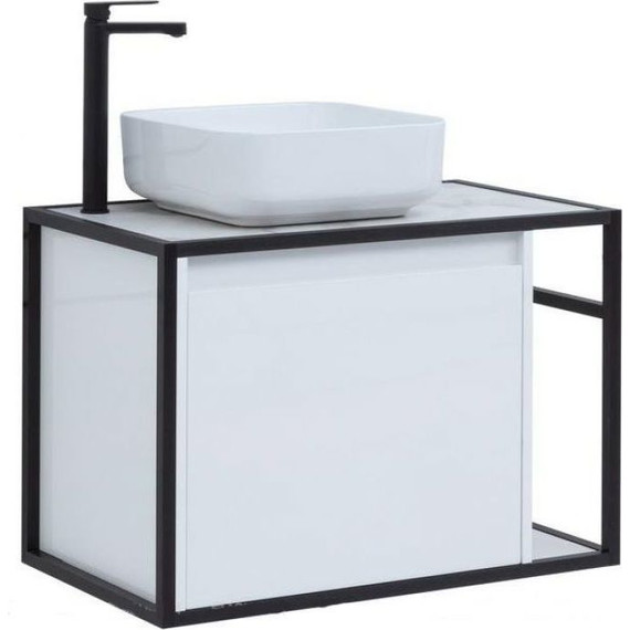 Тумба подвесная со столешницей Aquanet Nova Lite Loft 75 см 261650, белый L фото 9