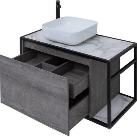 Тумба подвесная со столешницей Aquanet Nova Lite Loft 90 см 261656, дуб рошелье L - 4 Тумба подвесная со столешницей Aquanet Nova Lite Loft 90 см 261656, дуб рошелье L фото 4