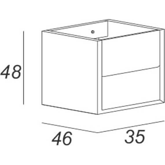 Модуль подвесной Cezares Bellagio 35 см 54718, белый/Grafite фото 4