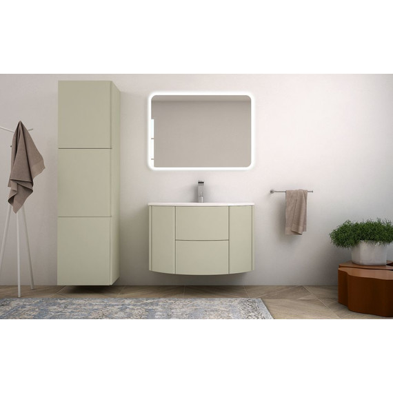 Тумба подвесная с раковиной Cezares Eden 90 см 55071, Grigio natura фото 2