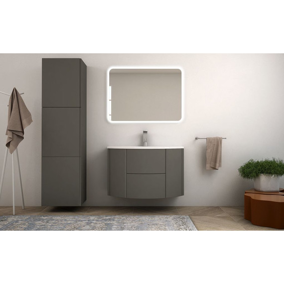 Тумба подвесная с раковиной Cezares Eden 90 см 55069, Grigio talpa opaco фото 2