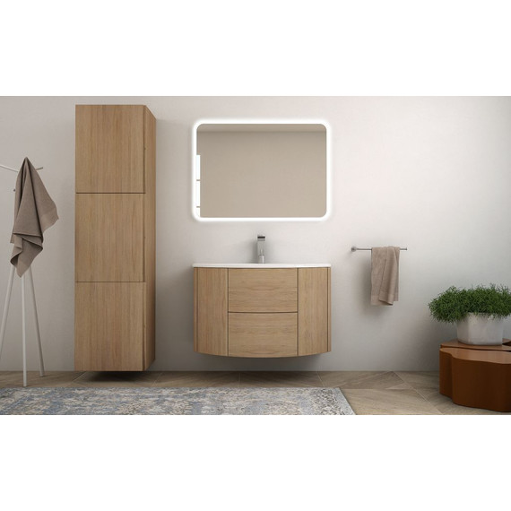 Тумба подвесная с раковиной Cezares Eden 90 см 55073, Rovere tabacco фото 2