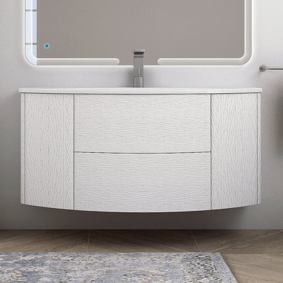 Тумба подвесная с раковиной Cezares Eden 120 см 54418, Frassino bianco фото 