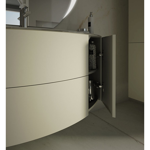 Тумба подвесная с раковиной Cezares Eden 120 см 54417, Grigio natura фото 4