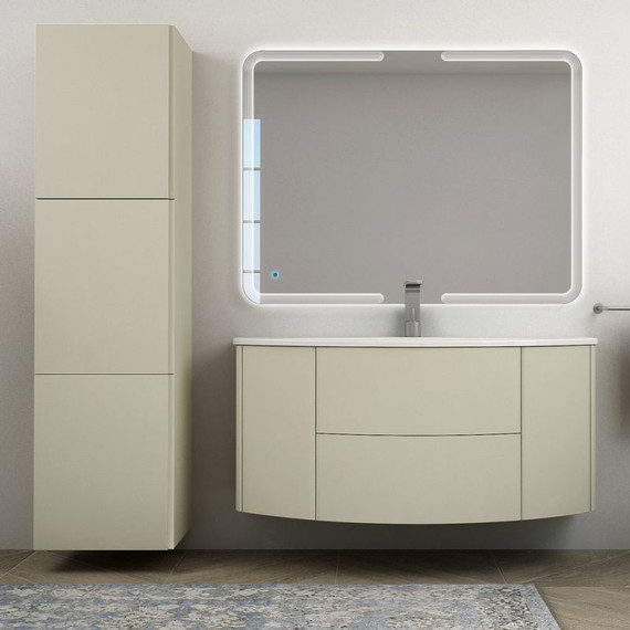 Тумба подвесная с раковиной Cezares Eden 120 см 54417, Grigio natura фото 2