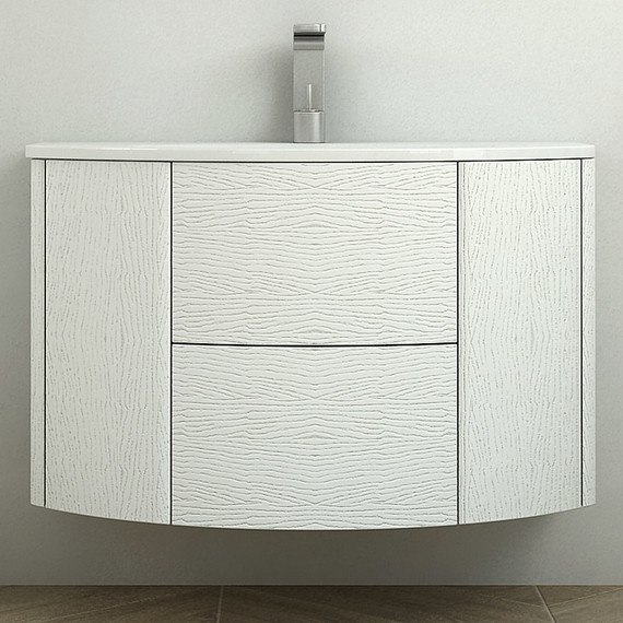 Тумба подвесная с раковиной Cezares Eden 90 см 55072, Frassino bianco фото 