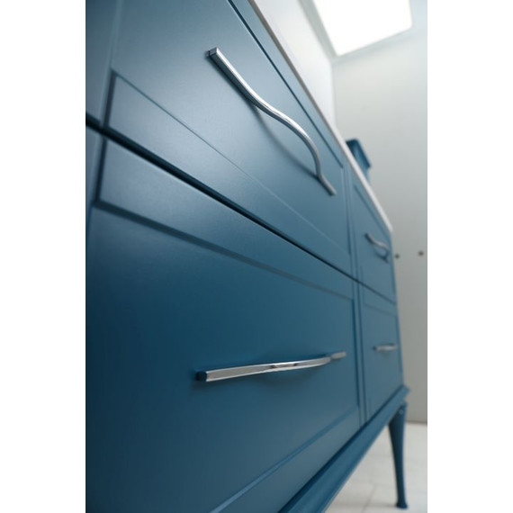 Тумба подвесная с раковиной Cezares Tiffany 75 см 54950, Blu Petrolio фото 8