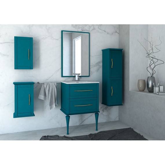 Пенал подвесной Cezares Tiffany 40 см 54965, Blu Petrolio фото 4