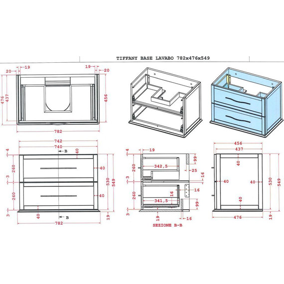 Тумба подвесная с раковиной Cezares Tiffany 75 см 54948, Bianco opaco - 10 Тумба подвесная с раковиной Cezares Tiffany 75 см 54948, Bianco opaco фото 10