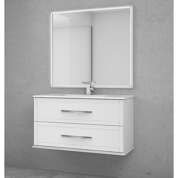 Тумба подвесная с раковиной Cezares Tiffany 100 см 54951, Bianco opaco - 3 Тумба подвесная с раковиной Cezares Tiffany 100 см 54951, Bianco opaco фото 3