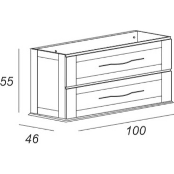 Тумба подвесная с раковиной Cezares Tiffany 100 см 54952, Nero grafite - 5 Тумба подвесная с раковиной Cezares Tiffany 100 см 54952, Nero grafite фото 5