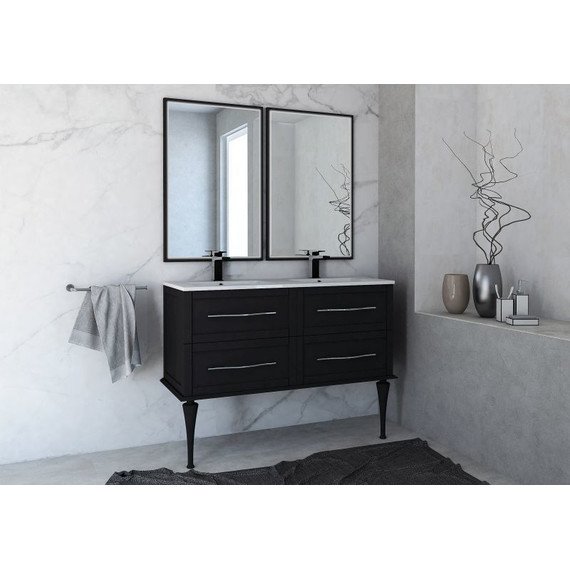 Тумба подвесная с раковиной Cezares Tiffany 120 см 54955, Nero grafite фото 3