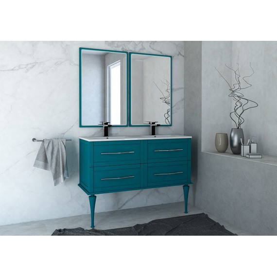 Тумба подвесная с раковиной Cezares Tiffany 120 см 54956, Blu Petrolio - 5 Тумба подвесная с раковиной Cezares Tiffany 120 см 54956, Blu Petrolio фото 5