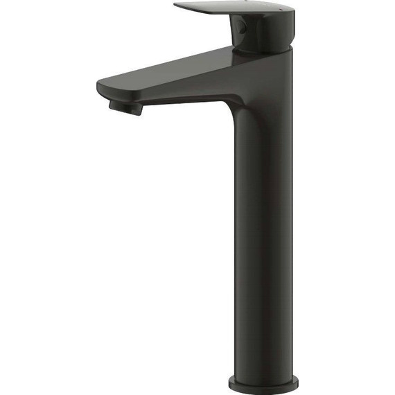 Смеситель для раковины высокий Bravat Rhein F1429564BW-A-ENG, черный матовый, Цвет производителя: чёрный матовый фото 