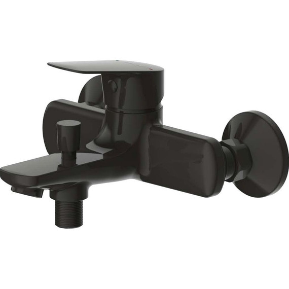 Смеситель для ванны Bravat Rhein F6429564BW-01-ENG, черный матовый, Цвет производителя: чёрный матовый фото 