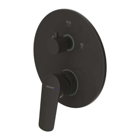 Смеситель для ванны Bravat Rhein PB8429564BW-3-ENG, черный матовый, Цвет производителя: чёрный матовый фото 