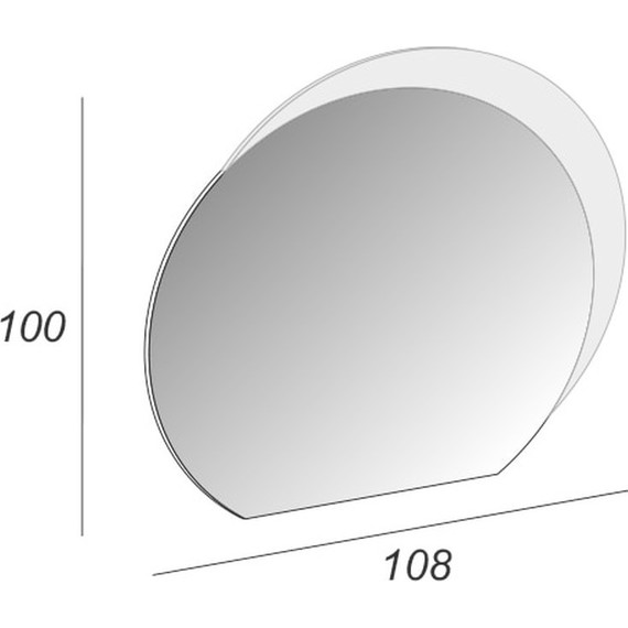 Зеркало Cezares Led 108 см 44773 фото 5