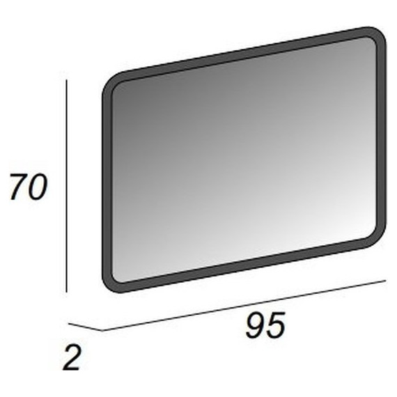 Зеркало Cezares Led 95 см 44993 фото 3