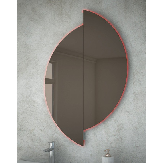 Зеркало Cezares Led RGB 30 см 45031, бронза фото 3