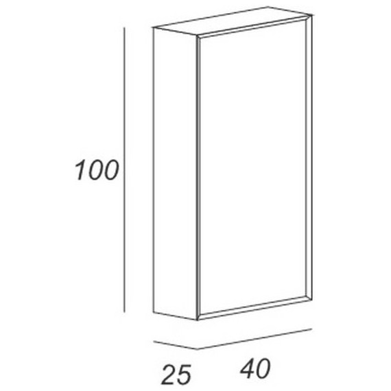 Шкаф подвесной Cezares Bellagio 40 см 54721, белый/Grafite фото 5