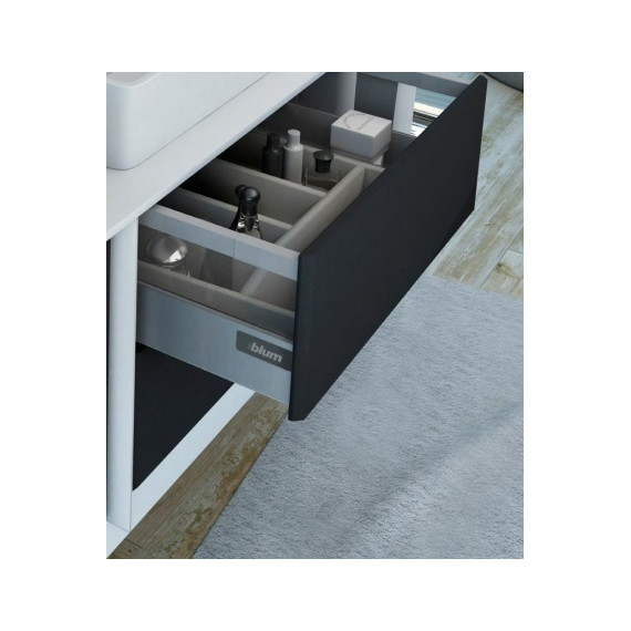 Тумба подвесная с раковиной Cezares Bellagio 70 см 54715, белый/Grafite фото 6