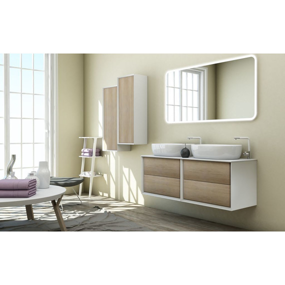 Шкаф подвесной Cezares Bellagio 40 см 54722, белый/Rovere tabacco фото 7