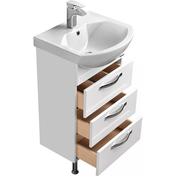 Тумба напольная с раковиной Акватон Ария 50Н см 1A1402K0AA010, белый - 5 Тумба напольная с раковиной Акватон Ария 50Н см 1A1402K0AA010, белый фото 5