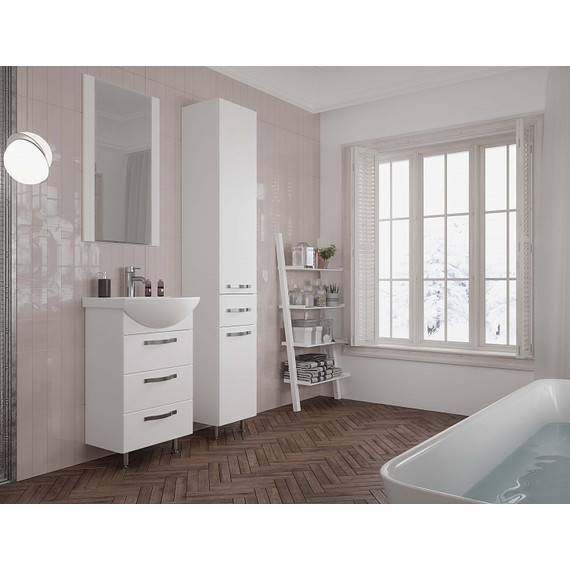 Тумба напольная с раковиной Акватон Ария 50Н см 1A1402K0AA010, белый - 6 Тумба напольная с раковиной Акватон Ария 50Н см 1A1402K0AA010, белый фото 6