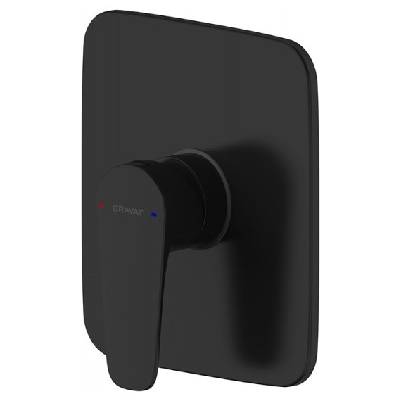 Смеситель для душа Bravat Source Black PB8173218BW-ENG, черный, Цвет производителя: чёрный фото 