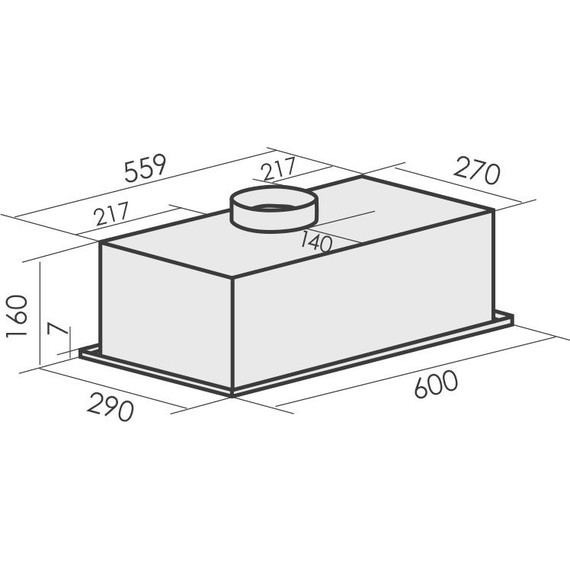 Вытяжка MBS Monstera 160 white фото 2