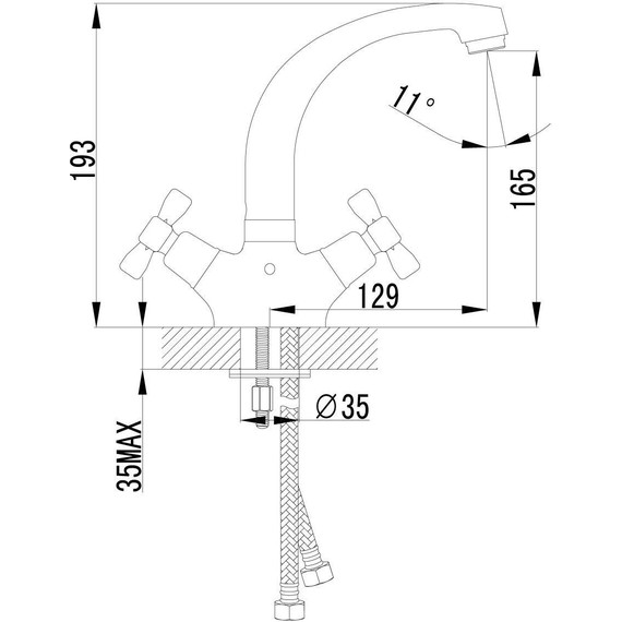 Смеситель для раковины Lemark Benefit LM2507C фото 6