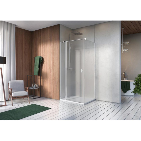 Душевое ограждение Radaway Nes 8 KDJ II 120x80 см L (стекло 8 мм), хром/прозрачное - 2 Душевое ограждение Radaway Nes 8 KDJ II 120x80 см L (стекло 8 мм), хром/прозрачное фото 2