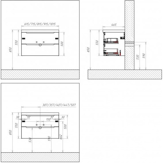 Тумба подвесная со столешницей BelBagno ETNA-1000-2C-SO-WO-P 100 см, Rovere Bianco/Bianco Opaco, Цвет фасада: Rovere Bianco фото 5