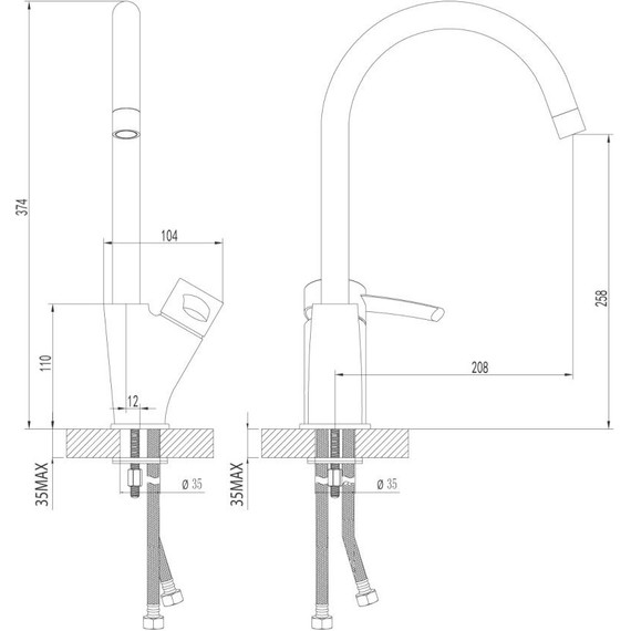 Смеситель для кухни Lemark Atlantiss LM3205C - 6 Смеситель для кухни Lemark Atlantiss LM3205C фото 6