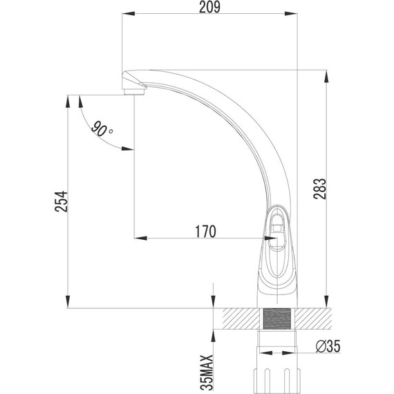Смеситель для кухни Lemark Luna LM4155C фото 7