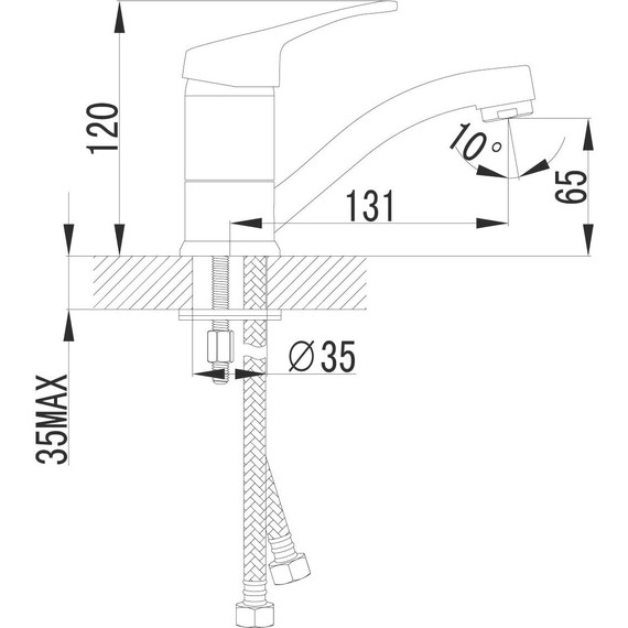 Смеситель для раковины Lemark Omega LM3107C фото 6