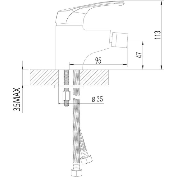 Смеситель для биде Lemark Omega LM3108C фото 2