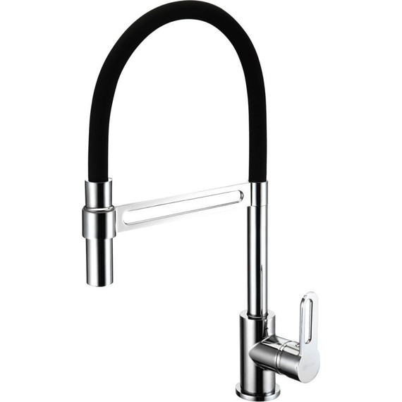Смеситель для кухни Lemark Soul LM6006C, хром/черный фото 