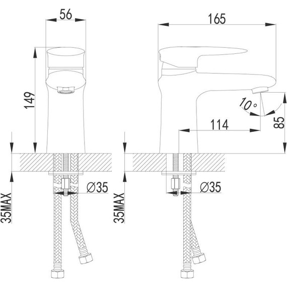 Смеситель для раковины Lemark Status LM4406C - 5 Смеситель для раковины Lemark Status LM4406C фото 5