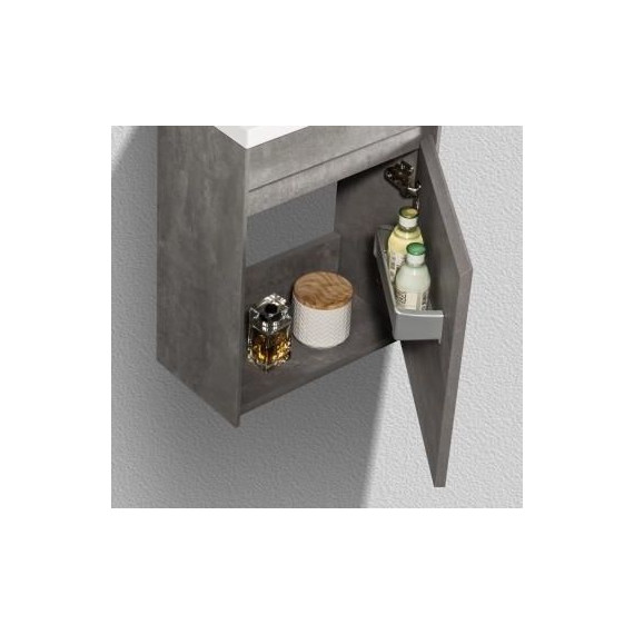 Тумба подвесная с раковиной BelBagno 46 см PIETRA MINI-460-1A-SO-SCM-R, цемент - 2 Тумба подвесная с раковиной BelBagno 46 см PIETRA MINI-460-1A-SO-SCM-R, цемент фото 2