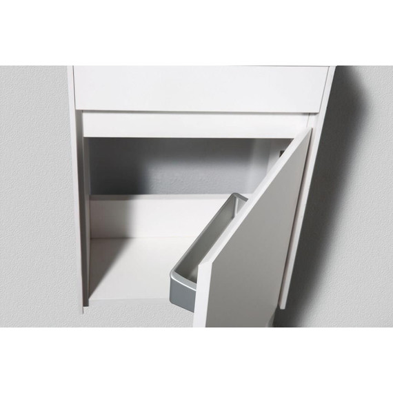 Тумба подвесная с раковиной BelBagno 46 см PIETRA MINI-460-1A-SO-BL-R, белый фото 2