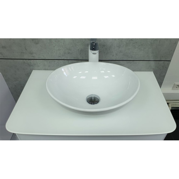 Тумба подвесная с раковиной Velvex Luna 60 см tpLUN.60-21.43, белый - 2 Тумба подвесная с раковиной Velvex Luna 60 см tpLUN.60-21.43, белый фото 2