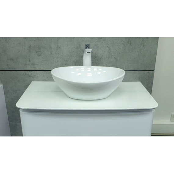 Тумба подвесная с раковиной Velvex Luna 60 см tpLUN.60-21.43, белый - 3 Тумба подвесная с раковиной Velvex Luna 60 см tpLUN.60-21.43, белый фото 3